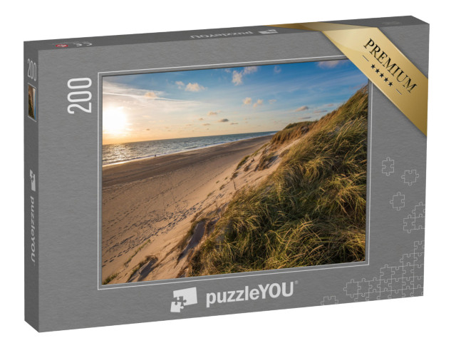 puzzle 200 dílků „Pláž Severního moře, pobřeží Jutska, Dánsko“