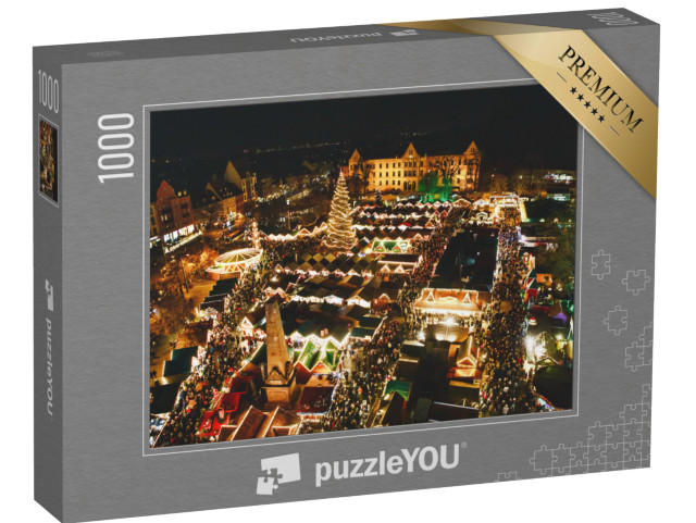 puzzle 1000 dílků „Erfurtský vánoční trh“