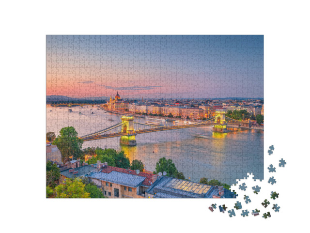 puzzle 1000 dílků „Budapešť na Dunaji“