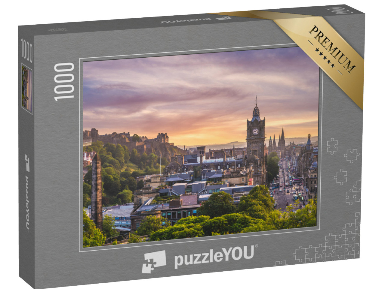 puzzle 1000 dílků „Letecký pohled na Edinburgh, Skotsko“