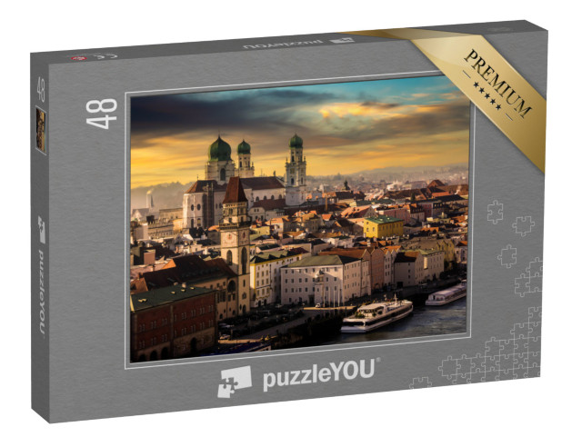 puzzle 48 dílků „Pasov na Dunaji, Německo“