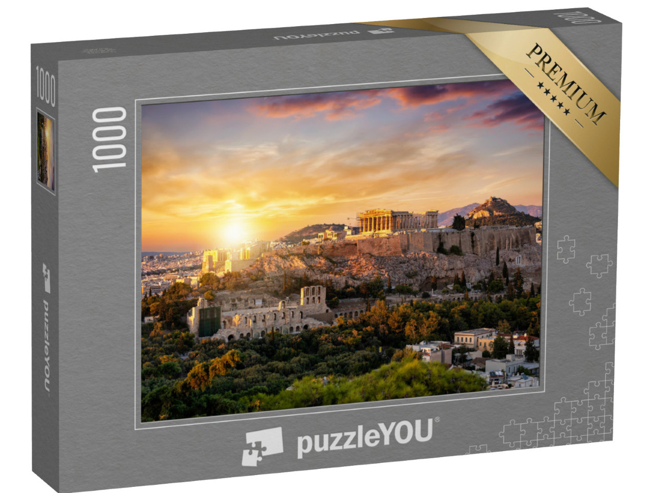 puzzle 1000 dílků „Chrám Parthenón na aténské Akropoli“