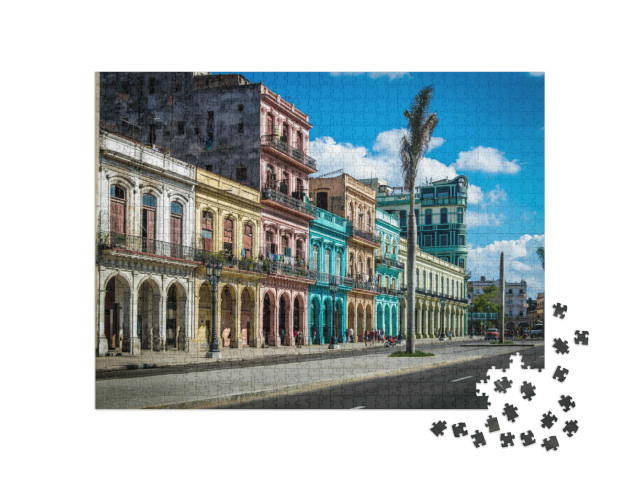 puzzle 1000 dílků „Ulice v historickém centru Havany“