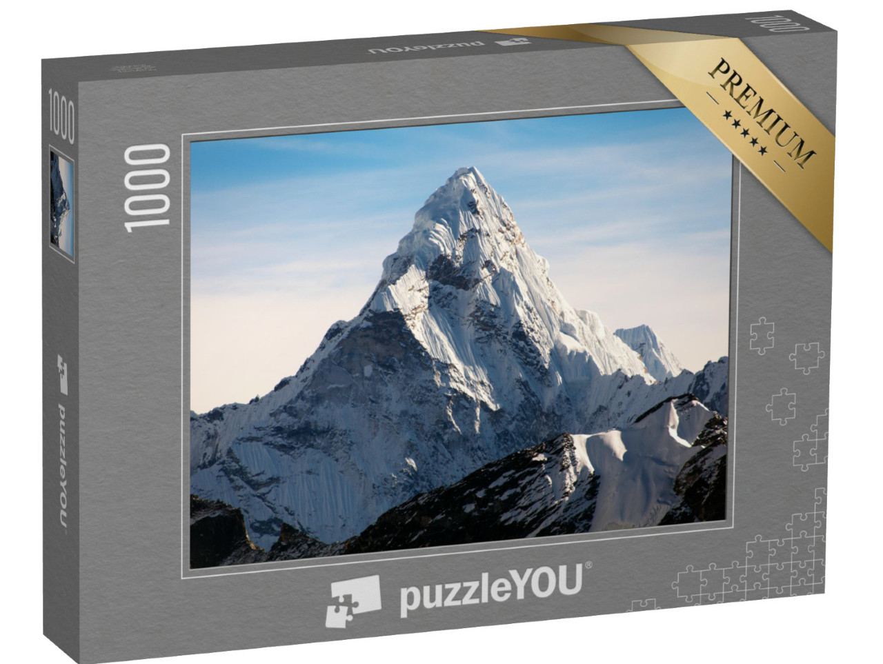 puzzle 1000 dílků „Hora Ama Dablam na cestě do základního tábora Everestu, Nepál“