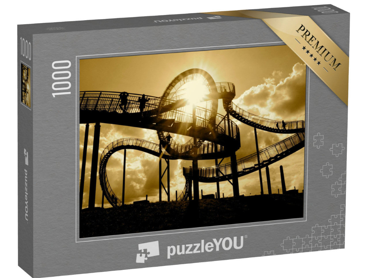 puzzle 1000 dílků „Porúří, Německo: průmysl a pamětihodnosti“