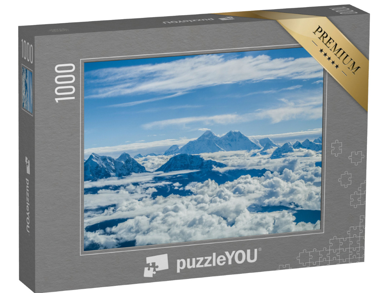 puzzle 1000 dílků „Pohled z kokpitu: Himálaj a Mount Everest“