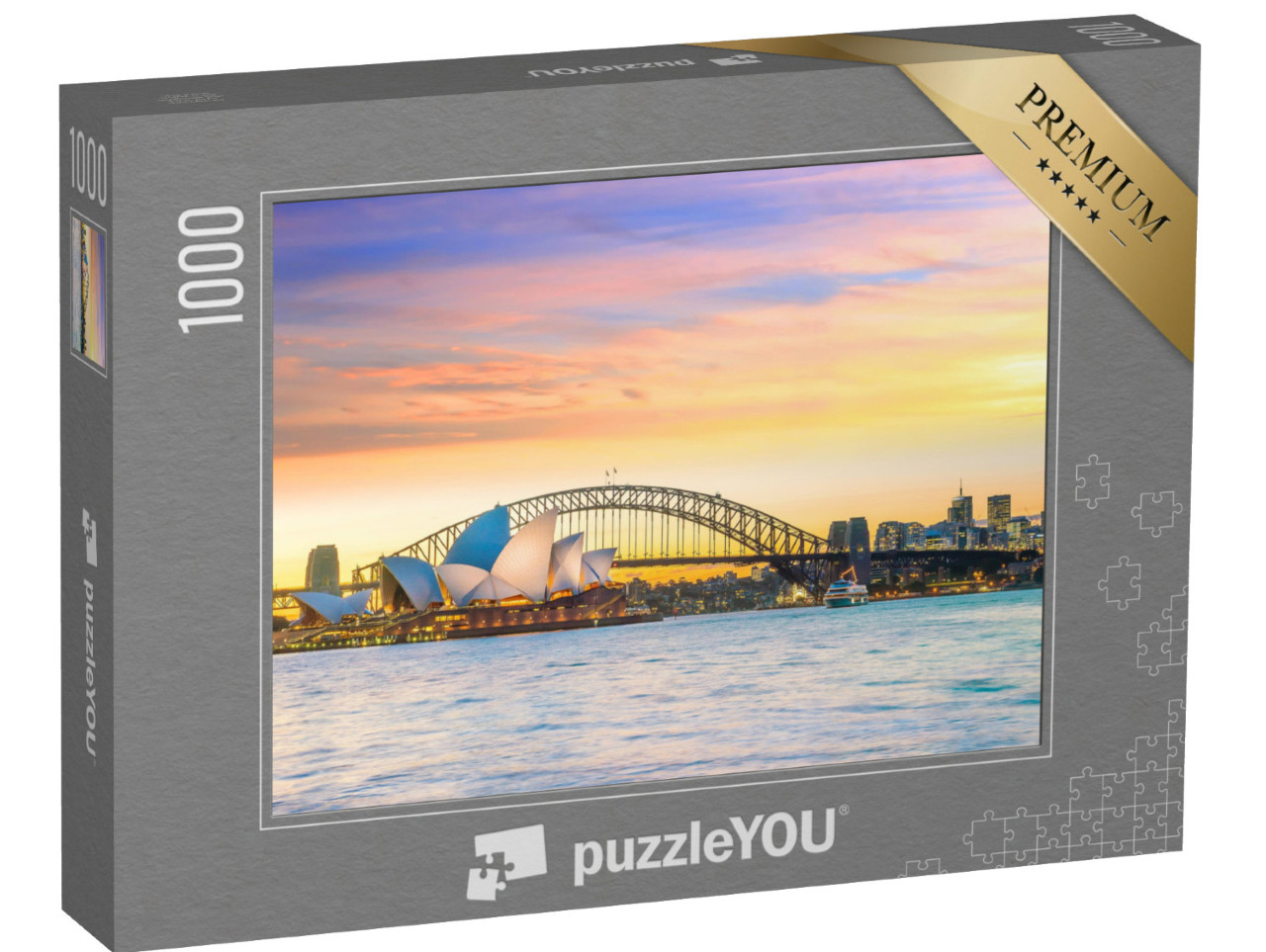 puzzle 1000 dílků „Světoznámé panorama Sydney v Austrálii“