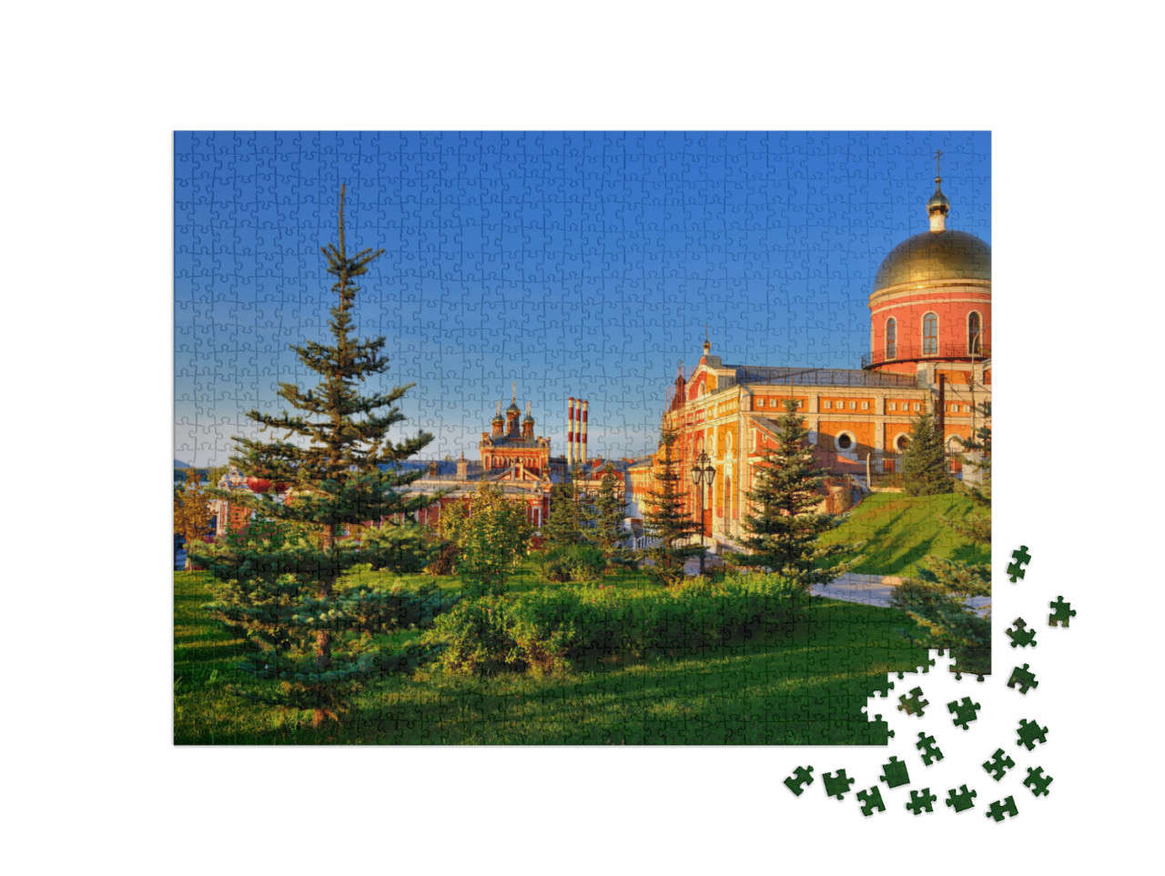 puzzle 1000 dílků „Krásné staré budovy ve městě Samara, Rusko“
