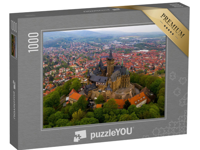 puzzle 1000 dílků „Zámek Wernigerode v pohoří Harz“