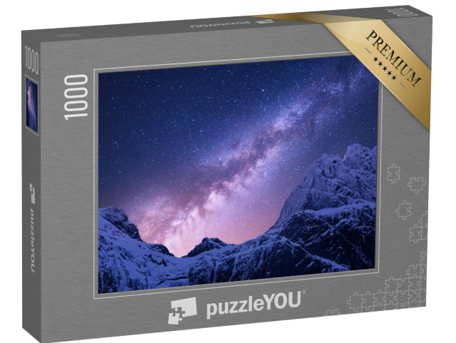 puzzle 1000 dílků „Mléčná dráha nad zasněženými horami Himálaje, Nepál“