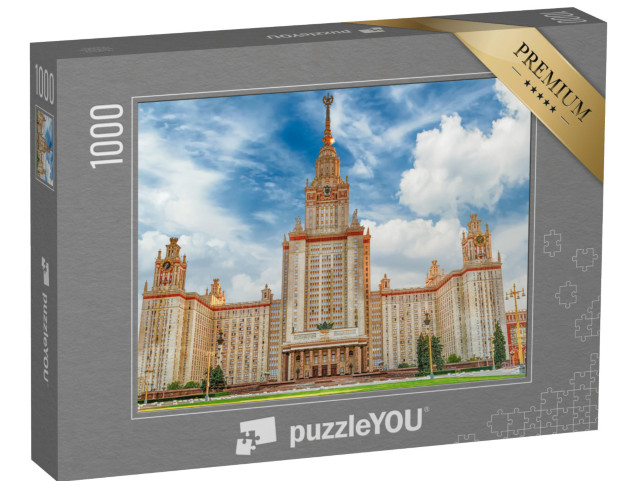 puzzle 1000 dílků „Lomonosovova státní univerzita, Moskva, Rusko“