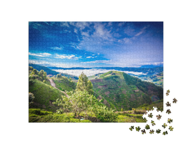 puzzle 1000 dílků „Působivý národní park Bwindi, Uganda“