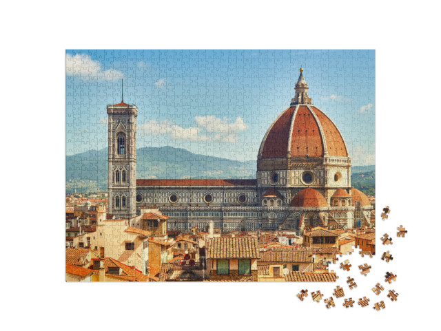 puzzle 1000 dílků „Duomo Santa Maria Del Fiore ve Florencii, Itálie“