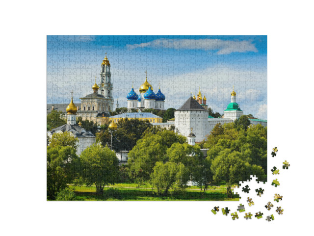 puzzle 1000 dílků „Sergiova lávra v Sergijevském Posadu, Rusko“