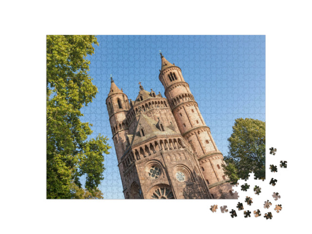 puzzle 1000 dílků „Katedrála ve Wormsu, Německo“