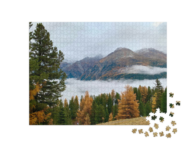 puzzle 1000 dílků „Krásné podzimní barvy v Söldenu, Tyrolsko“