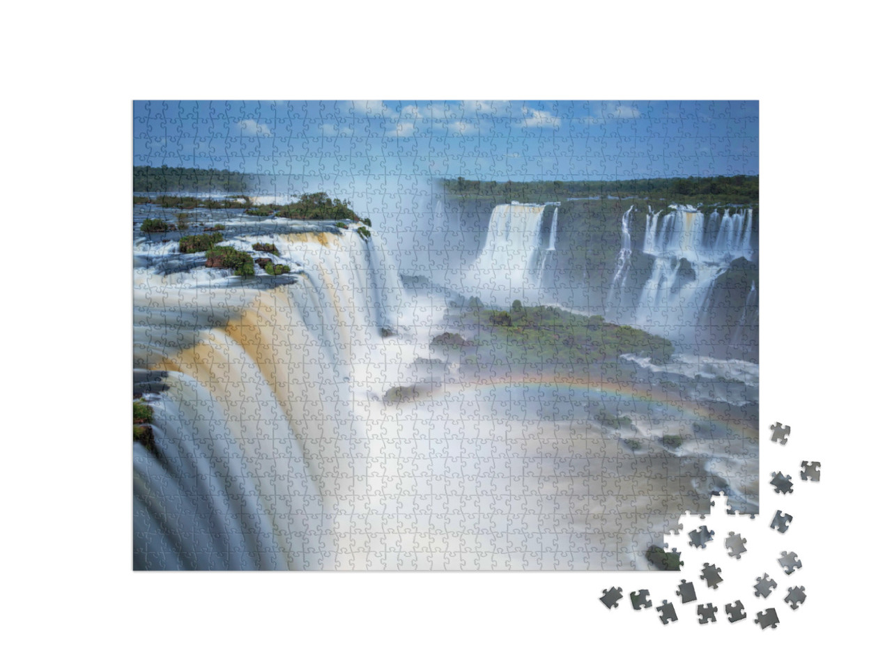 puzzle 1000 dílků „Vodopády Iguazu v Brazílii a Argentině“
