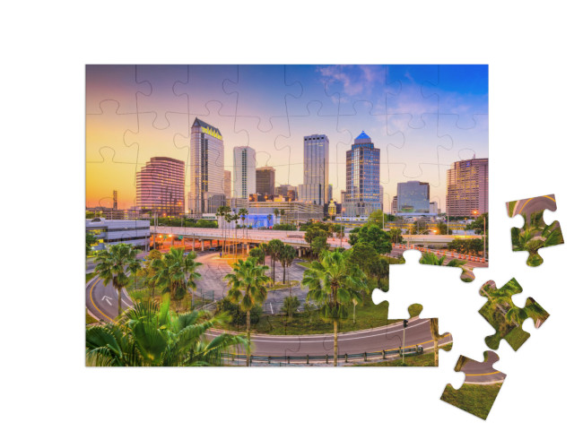 puzzle 48 dílků „Panorama Tampy, Florida, USA“