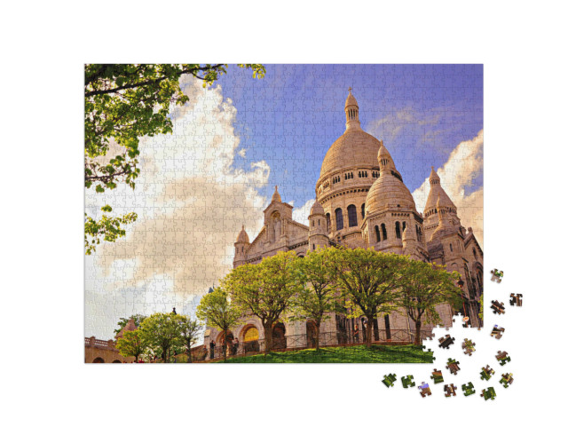 puzzle 1000 dílků „Slavný kostel Sacre Coeur, Paříž, Francie“