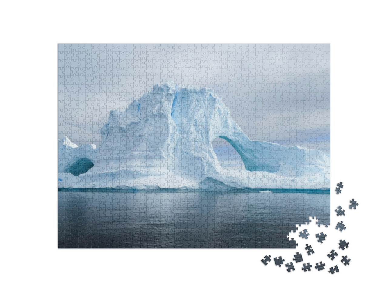 puzzle 1000 dílků „Ledovce a ledové hory Antarktidy“
