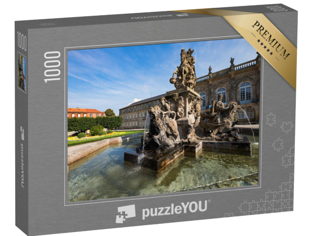 puzzle 1000 dílků „Kašna před zámkem Bayreuth, Německo“