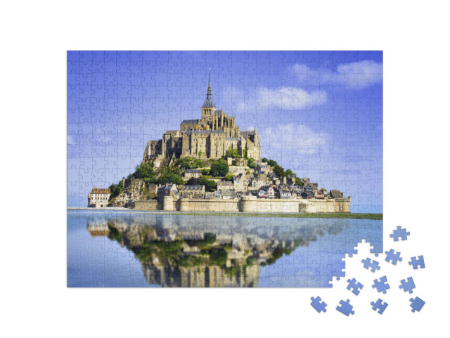 puzzle 500 dílků „Ostrov Mont saint Michel, Normandie, Francie“