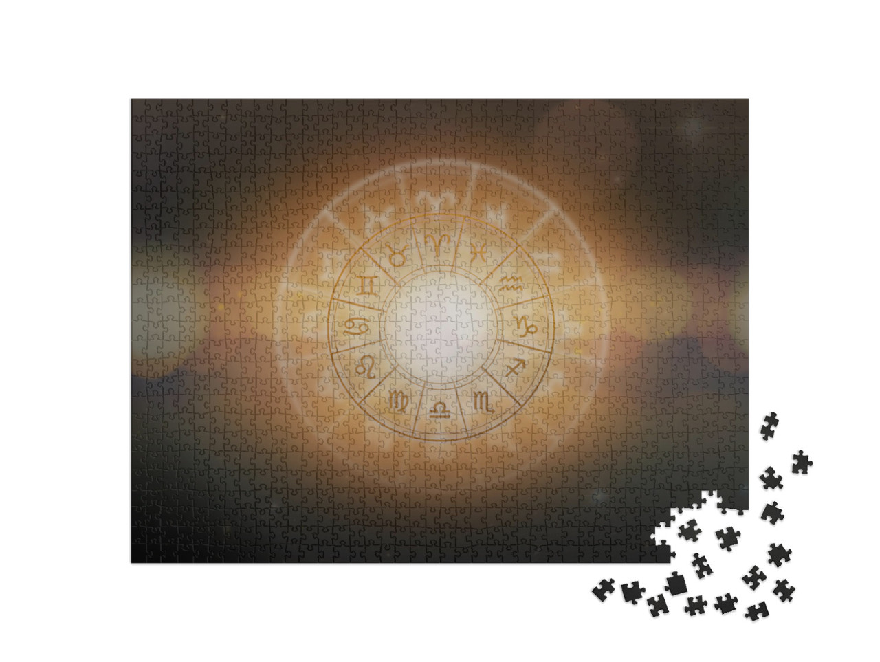 puzzle 1000 dílků „Horoskop, astrologie, znamení zvěrokruhu“