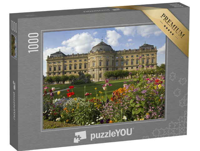 puzzle 1000 dílků „Budova a zahrada rezidence Würzburg“