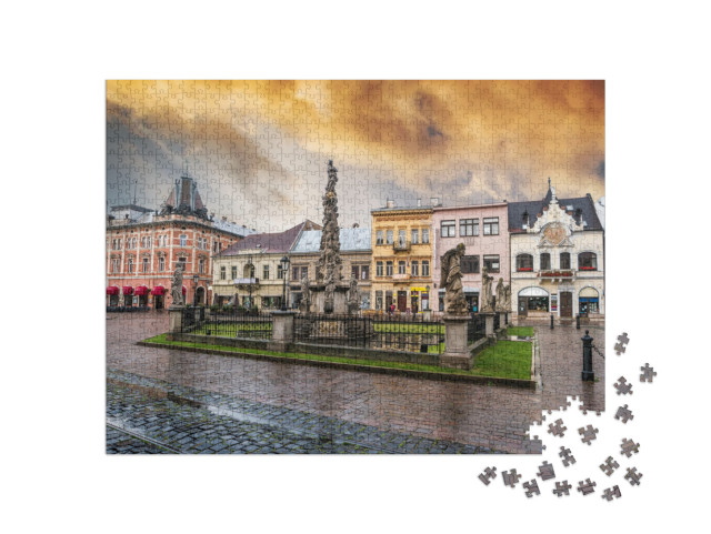 puzzle 1000 dílků „Morový sloup na náměstí v Košicích, Slovensko“