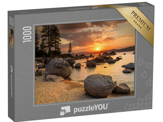 puzzle 1000 dílků „Jezero Tahoe při západu slunce“