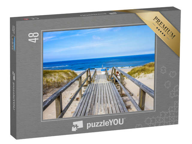 puzzle 48 dílků „Cesta na pláž ve Westerlandu, Sylt“