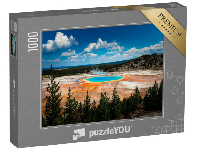 puzzle 1000 dílků „Úchvatný pramen Grand Prismatic Spring v Yellowstonském národním parku“