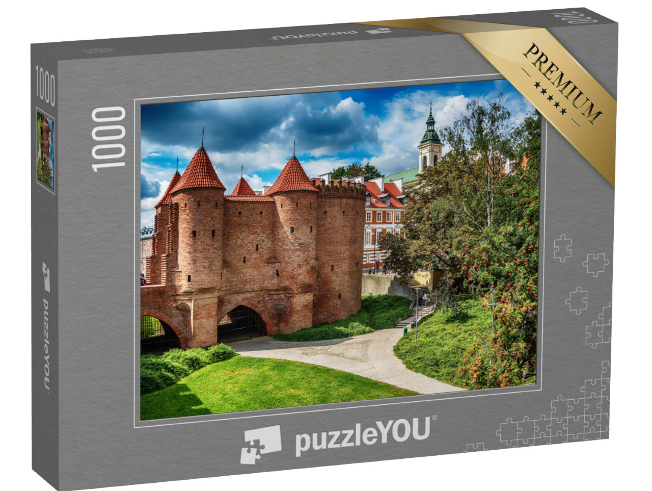 puzzle 1000 dílků „Varšavský barbakán, Polsko“