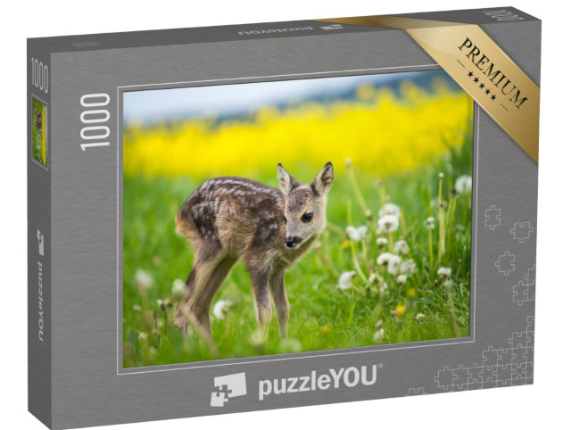 puzzle 1000 dílků „Plaváček na louce plné pampelišek“