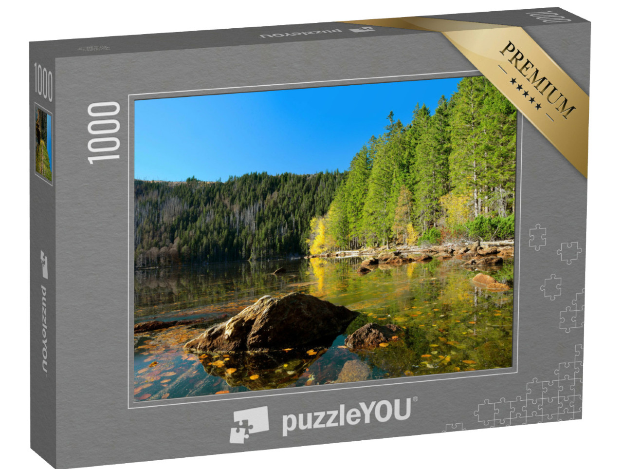 puzzle 1000 dílků „Černé jezero, Šumava, Česká republika“