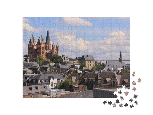 puzzle 1000 dílků „Pohled na staré centrum města Limburg an der Lahn“