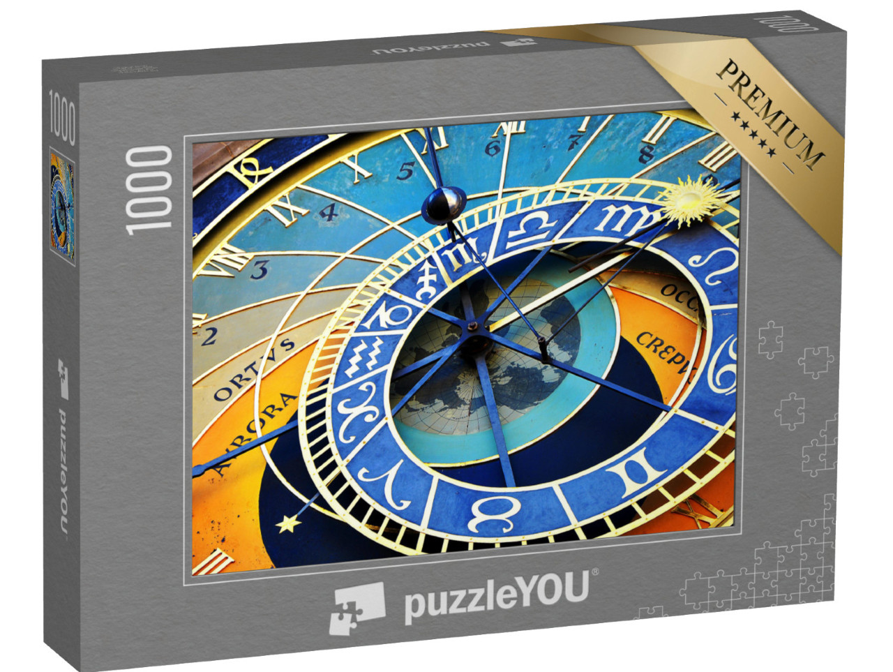 puzzle 1000 dílků „Krásný pražský orloj v historickém centru Prahy“