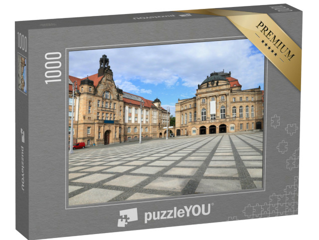 puzzle 1000 dílků „Galerie umění a opera, Chemnitz, Německo“