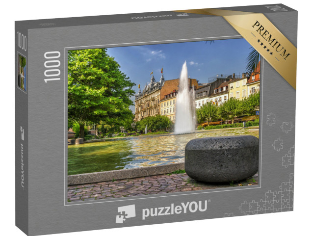 puzzle 1000 dílků „Centrální městská kašna v Baden-Badenu, Německo“