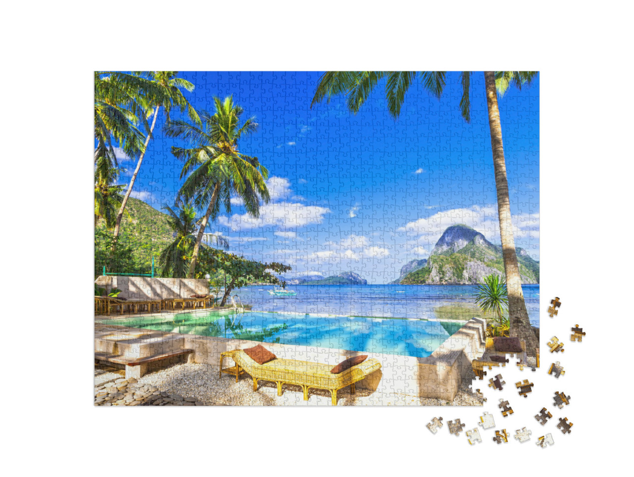 puzzle 1000 dílků „Rekreační středisko na Filipínách“