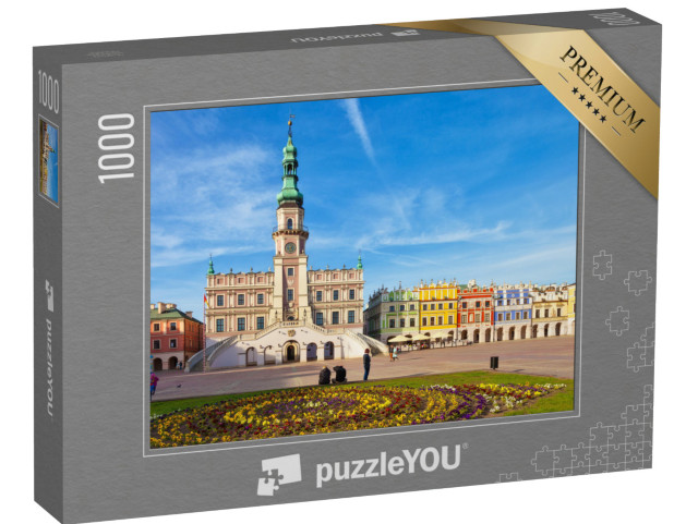 puzzle 1000 dílků „Hlavní trh ve starém centru města Zamosc, Polsko“