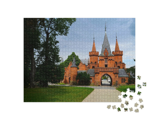 puzzle 1000 dílků „Zámek Hradec nad Moravicí, Česká republika“