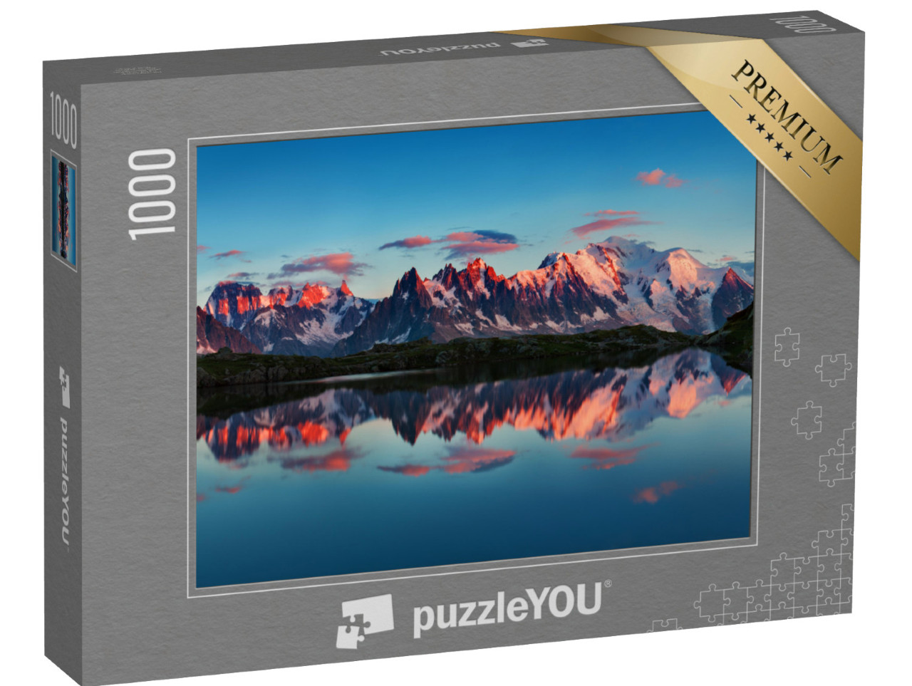 puzzle 1000 dílků „Mont Blanc v létě, Graianské Alpy, Francie, Evropa“