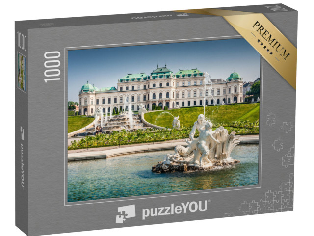 puzzle 1000 dílků „Krásný výhled na slavný palác Belvedere“