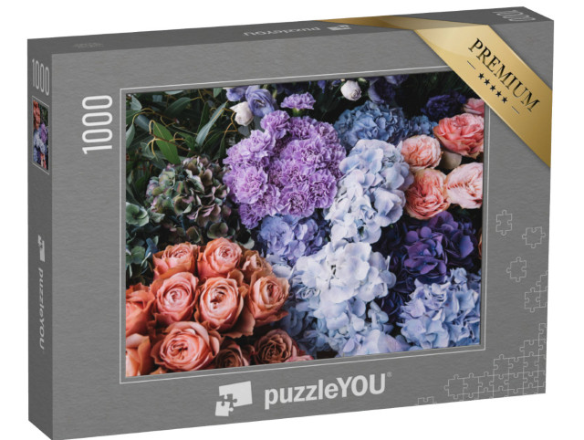 puzzle 1000 dílků „Krásné kvetoucí květiny“