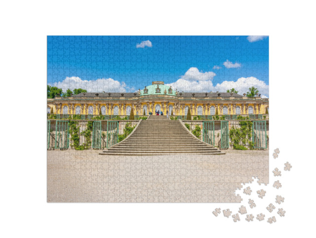 puzzle 1000 dílků „Zámek a park Sanssouci, Postupim, Německo“