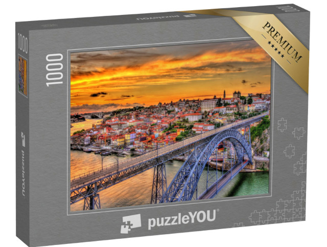 puzzle 1000 dílků „Porto s mostem Dom Luis, Portugalsko“