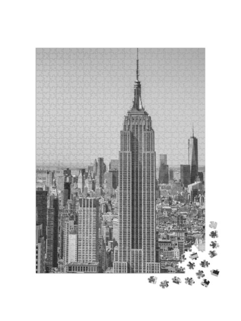 puzzle 1000 dílků „Panorama New Yorku ze vzduchu“