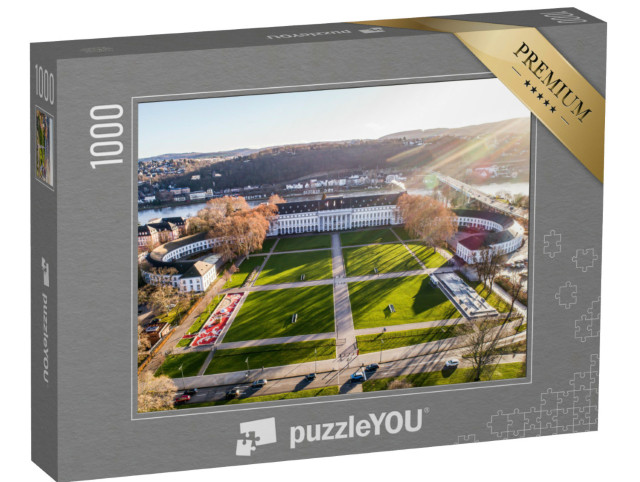 puzzle 1000 dílků „Volební palác s parkem v Koblenci na Rýně“