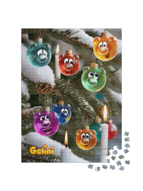 puzzle 1000 dílků „Gelini Vánoční ozdoby“